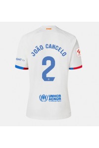 Fotbalové Dres Barcelona Joao Cancelo #2 Dámské Venkovní Oblečení 2023-24 Krátký Rukáv